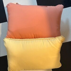 Orange and Yellow Throw Pillows